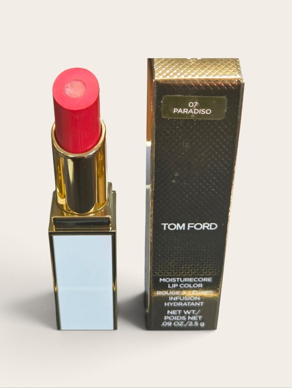 Tom Ford Limited Edition Moisturecore Lipstick "Paradiso" 07 - Full Size NIB - Picture 2 of 3